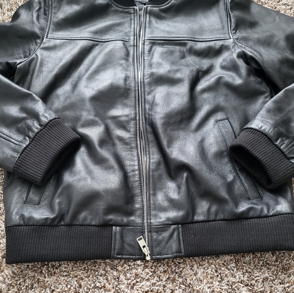 Bolongaro Trevor Men's Leather Black Jacket - Picture 2 of 7